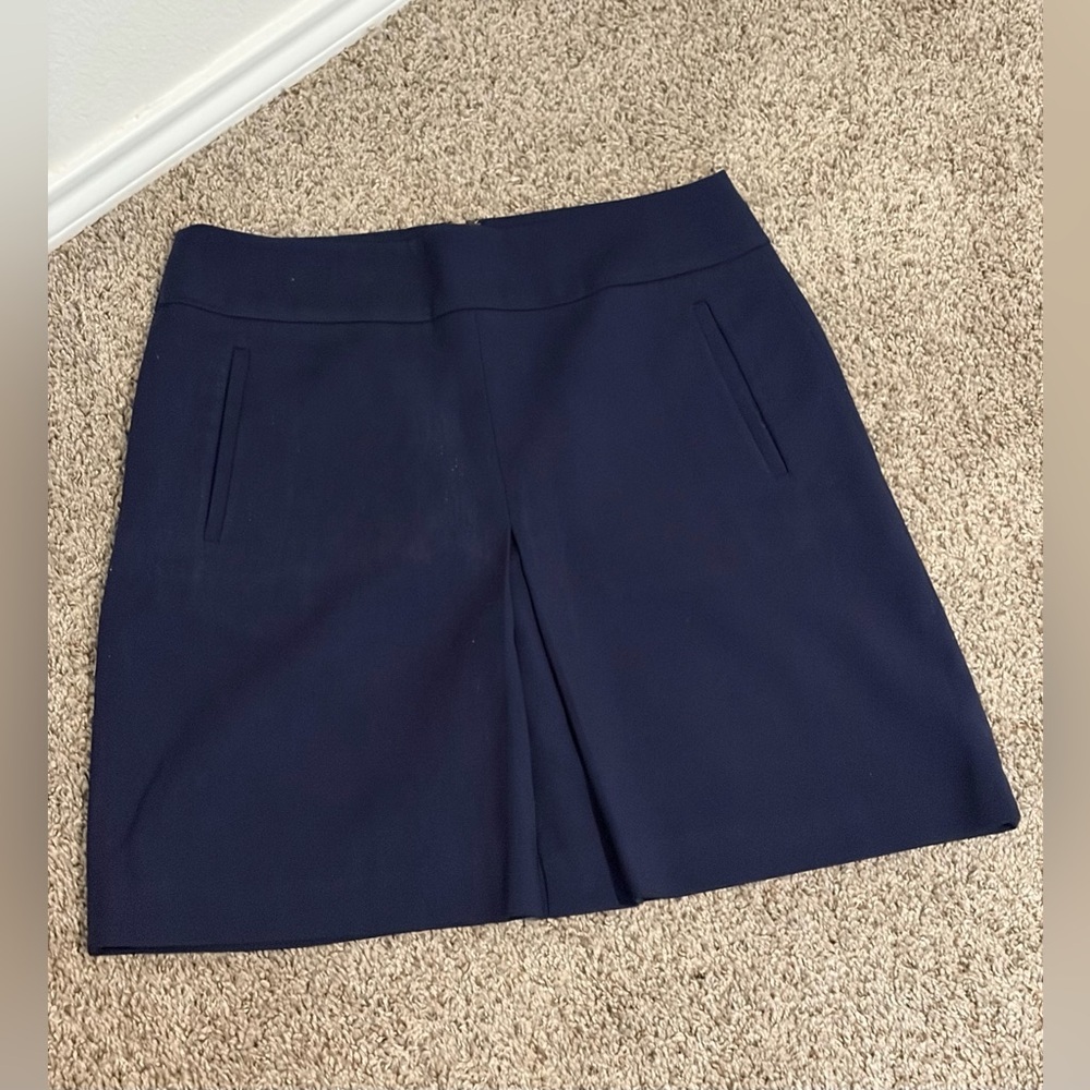 LOFT Dark Blue Mini Skirt